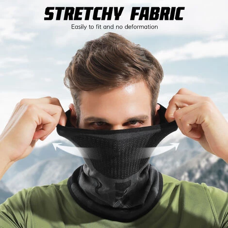 HAPPYSHOPPING Hommes Face Shield Creme Solaire Extensible Respirant Anti-UV Anti-UV Cyclisme Randonnee En Plein Air Protection Du Visage Voile, Modele: Noir 7 HAPPYSHOPPING Hommes Face Shield Creme Solaire Extensible Respirant Anti-UV Anti-UV Cyclisme Randonnee En Plein Air Protection Du Visage Voile, Modele: Noir – Image 5