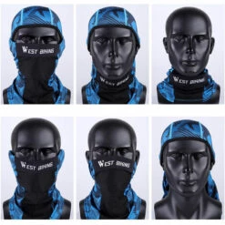 WEST BIKING Masque Facial De Protection UV Cache-cou Protecteur Contre Le Soleil Doublure De Casque D'exterieur Masque De Cyclisme Foulard Polyvalent Manches De Cou Respirantes Anti-poussiere Et Anti-gouttelettes Foulard Pour Hommes Et Femmes, Modele:Noir - Modele:No -Protection des voies respiratoires Soldes 36920634 5