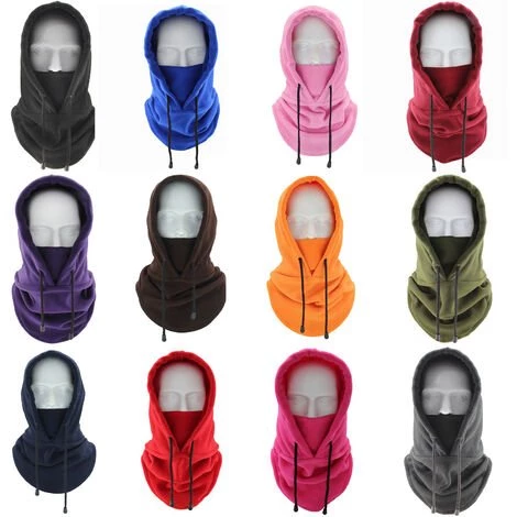 HAPPYSHOPPING Hommes Femmes Hiver Cagoule Chaud Doux Polaire Cordon De Cou Guetre Cyclisme Randonnee Courir A L'exterieur Chapeau, Modele: Noir Taille Unique - Modele:NoirTaille Unique 3 HAPPYSHOPPING Hommes Femmes Hiver Cagoule Chaud Doux Polaire Cordon De Cou Guetre Cyclisme Randonnee Courir A L'exterieur Chapeau, Modele: Noir Taille Unique - Modele:NoirTaille Unique