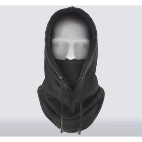 HAPPYSHOPPING Hommes Femmes Hiver Cagoule Chaud Doux Polaire Cordon De Cou Guetre Cyclisme Randonnee Courir A L'exterieur Chapeau, Modele: Noir Taille Unique - Modele:NoirTaille Unique 6 HAPPYSHOPPING Hommes Femmes Hiver Cagoule Chaud Doux Polaire Cordon De Cou Guetre Cyclisme Randonnee Courir A L'exterieur Chapeau, Modele: Noir Taille Unique - Modele:NoirTaille Unique – Image 4