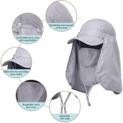 HAPPYSHOPPING Sport De Plein Air Randonnee Visiere Chapeau Protection UV Visage Cou Couverture Peche Protection Solaire Casquette, Modele: Camouflage Rose - Modele:RoseCamouflage 9 HAPPYSHOPPING Sport De Plein Air Randonnee Visiere Chapeau Protection UV Visage Cou Couverture Peche Protection Solaire Casquette, Modele: Camouflage Rose - Modele:RoseCamouflage -Protection des voies respiratoires Soldes 36996190 3