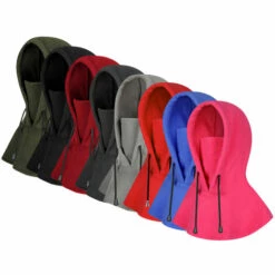 HAPPYSHOPPING Casquette En Polaire Thermique Coupe-vent Sports D'hiver Ski Moto Balaclava Masque Facial, Modele: Rouge - Modele:Rouge -Protection des voies respiratoires Soldes 36996524 3
