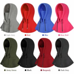 HAPPYSHOPPING Casquette En Polaire Thermique Coupe-vent Sports D'hiver Ski Moto Balaclava Masque Facial, Modele: Rouge - Modele:Rouge -Protection des voies respiratoires Soldes 36996524 4