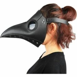 TRIOMPHE Masque Médical De La Peste Halloween Accessoires Costume Steampunk Gothic Cosplay Retro Cuir Masque (Noir) 11 TRIOMPHE Masque Médical De La Peste Halloween Accessoires Costume Steampunk Gothic Cosplay Retro Cuir Masque (Noir) -Protection des voies respiratoires Soldes 37550754 5