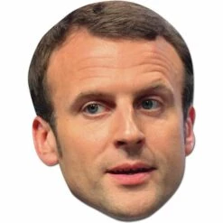 STAR CUTOUTS Masque En Carton - Homme Politique Emmanuel Macron - Multicolor