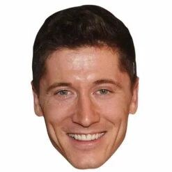 STAR CUTOUTS Masque En Carton - Football Robert Lewandowski - Multicolor