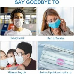 TRIOMPHE Support 3D Pour Masque Facial 10PCS Cadre De Support Intérieur Pour Masque Transparent Gardez Le Tissu Hors De La Bouche Pour Créer Plus D'espace Pour Une Protection Respiratoire Confortable -Protection des voies respiratoires Soldes 37670294 4