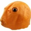 TRIOMPHE Masque De Latex De Poisson Bouche Verte, Tête De Poisson Vert Laid Drôle Adulte, Latex Cosplay Costume Couvre-Chef, Masque Alien Halloween, Cosplay Unisexe