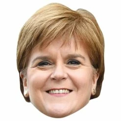 STAR CUTOUTS Masque En Carton - Femme Politique Nicola Sturgeon - Multicolor