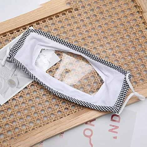 LANGRAY Lot De 2 Bandanas Transparents Pour Le Visage Masc Avec Fenêtre Visible Masc Transparent En Coton Réutilisable Pour Les Adultes Sourds Et Malentendants 5 LANGRAY Lot De 2 Bandanas Transparents Pour Le Visage Masc Avec Fenêtre Visible Masc Transparent En Coton Réutilisable Pour Les Adultes Sourds Et Malentendants – Image 3