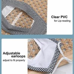 LANGRAY Lot De 2 Bandanas Transparents Pour Le Visage Masc Avec Fenêtre Visible Masc Transparent En Coton Réutilisable Pour Les Adultes Sourds Et Malentendants 10 LANGRAY Lot De 2 Bandanas Transparents Pour Le Visage Masc Avec Fenêtre Visible Masc Transparent En Coton Réutilisable Pour Les Adultes Sourds Et Malentendants -Protection des voies respiratoires Soldes 37891840 4