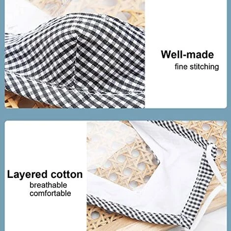 LANGRAY Lot De 2 Bandanas Transparents Pour Le Visage Masc Avec Fenêtre Visible Masc Transparent En Coton Réutilisable Pour Les Adultes Sourds Et Malentendants 7 LANGRAY Lot De 2 Bandanas Transparents Pour Le Visage Masc Avec Fenêtre Visible Masc Transparent En Coton Réutilisable Pour Les Adultes Sourds Et Malentendants – Image 5