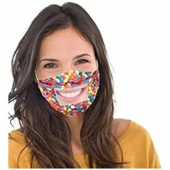 LANGRAY Couverture De Bouche Sourde Malentendante Fenêtre Transparente Drôle Grande Expression Visible Protection Extérieure Pour Femmes Filles Orange -Protection des voies respiratoires Soldes 37891910 3