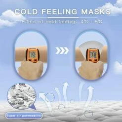 LANGRAY Masque Facial à La Mode 3 Pièces Pour Anti-poussière, Masque Facial En Soie Glacée Lavable Réutilisable, Noir Foncé 11 LANGRAY Masque Facial à La Mode 3 Pièces Pour Anti-poussière, Masque Facial En Soie Glacée Lavable Réutilisable, Noir Foncé -Protection des voies respiratoires Soldes 37891916 5