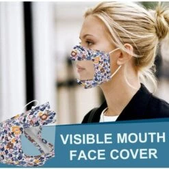 LANGRAY 3 Pièces Adultes Halloween Poussière Visage Bandanas Avec Fenêtre Transparente, Extérieur Anti-poussière Lavable Réutilisable Protecteur Buccal Protecteur Violet -Protection des voies respiratoires Soldes 37892005 4