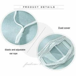 LANGRAY Couvre-bouche Anti-poussière Avec Fenêtre Transparente Lavable Et Réutilisable Visible Expression Couvre-bouche Sourd-muet Couvre-bouche En Coton Pour Femmes Et Filles Lot De 2 -Protection des voies respiratoires Soldes 37894418 5