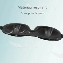 BETTERLIFE Masque De Nuit, Masque De Sommeil Pour Homme Femme, Masque De Voyage 3D Anti-lumièr (Noir) -Protection des voies respiratoires Soldes 38157721 4