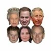 STAR CUTOUTS Masque En Carton Paquet De 6 Visages Famille Royale - Reine Elisabeth, Prince Philip, William, Harry, Kate Et Charles - Multicolor -Protection des voies respiratoires Soldes 38277708 1
