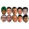 STAR CUTOUTS Masque En Carton Paquet De 10 Visages De Footballeur - Cristiano Ronaldo, Aguero, Neymar, Kompany, Messi, Kroos, Lewandowski, Alli, Mbappe, Griezmann - Multicolor 2 STAR CUTOUTS Masque En Carton Paquet De 10 Visages De Footballeur - Cristiano Ronaldo, Aguero, Neymar, Kompany, Messi, Kroos, Lewandowski, Alli, Mbappe, Griezmann - Multicolor -Protection des voies respiratoires Soldes 38277725 1