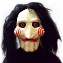 TRIOMPHE Masque Avec Des Cheveux Synthétiques - Parfait Pour Le Carnaval Et L'Halloween - Costume Adulte - Latex, Unisexe Taille Unique