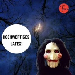 TRIOMPHE Masque Avec Des Cheveux Synthétiques - Parfait Pour Le Carnaval Et L'Halloween - Costume Adulte - Latex, Unisexe Taille Unique -Protection des voies respiratoires Soldes 38288715 4