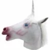 TRIOMPHE Costume D'Halloween Fête Masque De Latex Tête Animale Licorne