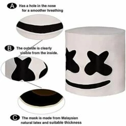 TRIOMPHE LED Halloween Masque, DJ Masques Halloween Pour Cosplay En Latex De Caoutchouc Masque, Costumes Adulte Casque Lumineux Pour Noel De Fête Jouer Pour Enfents Et Adults (Bleu) 10 TRIOMPHE LED Halloween Masque, DJ Masques Halloween Pour Cosplay En Latex De Caoutchouc Masque, Costumes Adulte Casque Lumineux Pour Noel De Fête Jouer Pour Enfents Et Adults (Bleu) -Protection des voies respiratoires Soldes 38288744 4