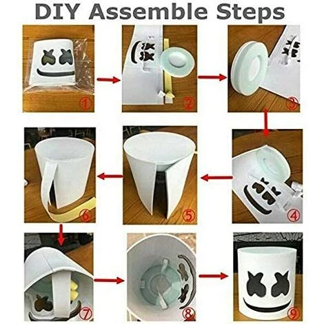 TRIOMPHE LED Halloween Masque, DJ Masques Halloween Pour Cosplay En Latex De Caoutchouc Masque, Costumes Adulte Casque Lumineux Pour Noel De Fête Jouer Pour Enfents Et Adults (Bleu) 7 TRIOMPHE LED Halloween Masque, DJ Masques Halloween Pour Cosplay En Latex De Caoutchouc Masque, Costumes Adulte Casque Lumineux Pour Noel De Fête Jouer Pour Enfents Et Adults (Bleu) – Image 5