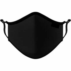 SUN FLOWER Masque Facial De Protection Noir De Haute Qualité Avec Pince-nez Et Bretelles Réglables Masque Facial En Coton Masque Facial En Tissu Lavable Et Durable -Protection des voies respiratoires Soldes 38374447 5