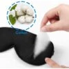 ILOVEMILAN Masques De Sommeil En Soie Et Bandeau, Masque Pour Les Yeux Super Lisse Pour Dormir, Avec Sangle Réglable, Convient Pour Les Voyages, La Sieste, Le Sommeil Nocturne 1pc (Noir) -Protection des voies respiratoires Soldes 38998502 1