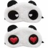 ILOVEMILAN Masques Pour Les Yeux En Forme De Panda - Doux Et Moelleux - Idéal Pour Les Voyages Et Les Soirées Pyjama 2pcs (Panda Roux Aux Yeux D'amour + Panda Blanc Aux Yeux D'amour) 1 ILOVEMILAN Masques Pour Les Yeux En Forme De Panda - Doux Et Moelleux - Idéal Pour Les Voyages Et Les Soirées Pyjama 2pcs (Panda Roux Aux Yeux D'amour + Panda Blanc Aux Yeux D'amour) -Protection des voies respiratoires Soldes 38998528 1