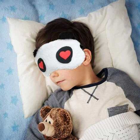 ILOVEMILAN Masques Pour Les Yeux En Forme De Panda - Doux Et Moelleux - Idéal Pour Les Voyages Et Les Soirées Pyjama 2pcs (Panda Roux Aux Yeux D'amour + Panda Blanc Aux Yeux D'amour) 5 ILOVEMILAN Masques Pour Les Yeux En Forme De Panda - Doux Et Moelleux - Idéal Pour Les Voyages Et Les Soirées Pyjama 2pcs (Panda Roux Aux Yeux D'amour + Panda Blanc Aux Yeux D'amour) – Image 3