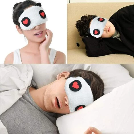 ILOVEMILAN Masques Pour Les Yeux En Forme De Panda - Doux Et Moelleux - Idéal Pour Les Voyages Et Les Soirées Pyjama 2pcs (Panda Roux Aux Yeux D'amour + Panda Blanc Aux Yeux D'amour) 7 ILOVEMILAN Masques Pour Les Yeux En Forme De Panda - Doux Et Moelleux - Idéal Pour Les Voyages Et Les Soirées Pyjama 2pcs (Panda Roux Aux Yeux D'amour + Panda Blanc Aux Yeux D'amour) – Image 5