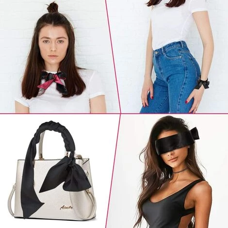 ILOVEMILAN Satin Bandeau Yeux, Masque Bandeau Satin Bandeau Sur Les Yeux Sommeil, Bandage Yeux/Bandeaux Yeux Masque De Sommeil Pour Adulte, Couples 150 Cm 2pcs (Noir Rouge & Noir) 4 ILOVEMILAN Satin Bandeau Yeux, Masque Bandeau Satin Bandeau Sur Les Yeux Sommeil, Bandage Yeux/Bandeaux Yeux Masque De Sommeil Pour Adulte, Couples 150 Cm 2pcs (Noir Rouge & Noir) – Image 2