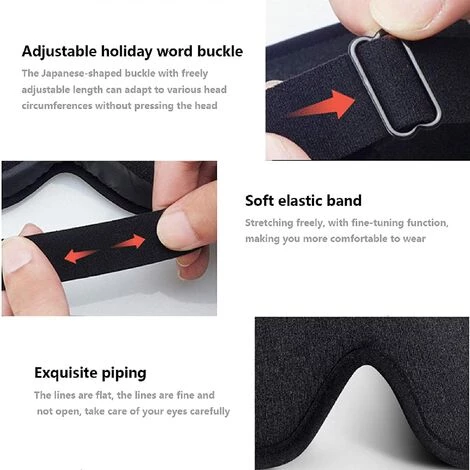 ECHOO Masque De Sommeil Contour Des Yeux, Masque De Sommeil 3D, Doux Et Respirant, Occultant, Masque Pour Les Yeux, Pour Les Voyages, Les Siestes, Le Yoga, L'avion, La Nuit Pour Homme Et Femme Violet 5 ECHOO Masque De Sommeil Contour Des Yeux, Masque De Sommeil 3D, Doux Et Respirant, Occultant, Masque Pour Les Yeux, Pour Les Voyages, Les Siestes, Le Yoga, L'avion, La Nuit Pour Homme Et Femme Violet – Image 3