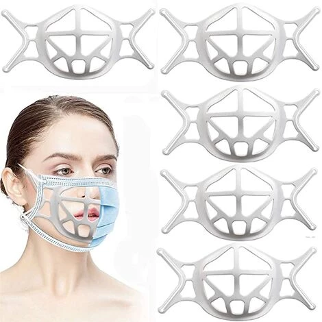 BETTERLIFE Support De Visage En Silicone 3D, Support De Protection Pour Le Visage Pour Un Espace Respirant Plus Confortable, Support De Protection Pour Rouge à Lèvres, Garder Le Tissu Hors De La Bouche 10 Pièces 3 BETTERLIFE Support De Visage En Silicone 3D, Support De Protection Pour Le Visage Pour Un Espace Respirant Plus Confortable, Support De Protection Pour Rouge à Lèvres, Garder Le Tissu Hors De La Bouche 10 Pièces