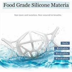 BETTERLIFE Support De Visage En Silicone 3D, Support De Protection Pour Le Visage Pour Un Espace Respirant Plus Confortable, Support De Protection Pour Rouge à Lèvres, Garder Le Tissu Hors De La Bouche 10 Pièces 9 BETTERLIFE Support De Visage En Silicone 3D, Support De Protection Pour Le Visage Pour Un Espace Respirant Plus Confortable, Support De Protection Pour Rouge à Lèvres, Garder Le Tissu Hors De La Bouche 10 Pièces -Protection des voies respiratoires Soldes 39236715 3