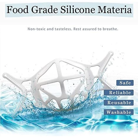 BETTERLIFE Support De Visage En Silicone 3D, Support De Protection Pour Le Visage Pour Un Espace Respirant Plus Confortable, Support De Protection Pour Rouge à Lèvres, Garder Le Tissu Hors De La Bouche 10 Pièces 5 BETTERLIFE Support De Visage En Silicone 3D, Support De Protection Pour Le Visage Pour Un Espace Respirant Plus Confortable, Support De Protection Pour Rouge à Lèvres, Garder Le Tissu Hors De La Bouche 10 Pièces – Image 3