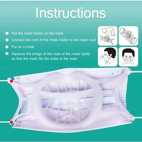 BETTERLIFE 3D Face Bracket, Internal Support Frame For Face Protection And People Wearing Glasses, Can Reduce The Fogging Of Glasses, Reusable And Washable Internal Silicone Support Frame 4 BETTERLIFE 3D Face Bracket, Internal Support Frame For Face Protection And People Wearing Glasses, Can Reduce The Fogging Of Glasses, Reusable And Washable Internal Silicone Support Frame – Image 2