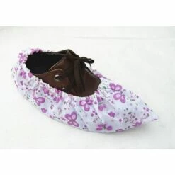 TRIOMPHE 10 Paires De Tissu Non Tissé Envers Antidérapant Couvre-chaussures Floral Couleur Candy Couleur Lavable Réutilisable Respirant à La Poussière Sol Protecteurs Couvre-chaussures Couleur Aléatoire -Protection des voies respiratoires Soldes 39355150 4