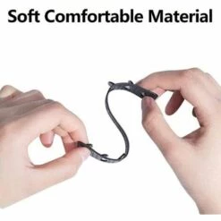 TRIOMPHE Lot De 10 Extensions De Sangle De Masque, Anti-serrage, Supports De Masque Pour Soulager La Douleur Des Oreilles Et Réduire La Pression, Attaches De Protection De Type Crochets Noir -Protection des voies respiratoires Soldes 39355265 3