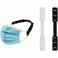 TRIOMPHE Lot De 10 Extensions De Sangle De Masque, Anti-serrage, Supports De Masque Pour Soulager La Douleur Des Oreilles Et Réduire La Pression, Attaches De Protection De Type Crochets Noir -Protection des voies respiratoires Soldes 39355265 5