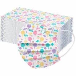 TRIOMPHE 50 Pcs Mignonne Masque Enfants, Non-tissé Respirant à Trois Couches Super Confortable, Imprimé Bandeaux Pour Fille Et Garçon 11 TRIOMPHE 50 Pcs Mignonne Masque Enfants, Non-tissé Respirant à Trois Couches Super Confortable, Imprimé Bandeaux Pour Fille Et Garçon -Protection des voies respiratoires Soldes 39355297 5