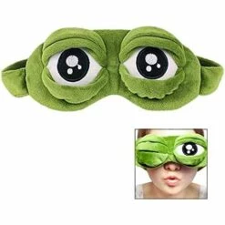 LITZEE Masque Pour Les Yeux De Grenouille, Masque De Nuit Sommeil Enfant Fantaisie Mignon -Protection des voies respiratoires Soldes 39397616 3