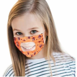 BETTERLIFE 5 Pièces Enfant_Masque_Visage_Chirurgical,Anti-poussière Respirable Masques Multicolore Pour Le Visage - Activités Extérieures,Earloop_Masque_Bandana Visage Convient à Garcon Fille -Protection des voies respiratoires Soldes 39439486 4