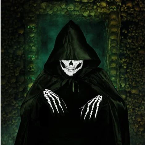 ILOVEMILAN Lot De 2 Masques Crâne Et Gants Squelette Blancs Pour Halloween, Danse, Fête, Cosplay 7 ILOVEMILAN Lot De 2 Masques Crâne Et Gants Squelette Blancs Pour Halloween, Danse, Fête, Cosplay – Image 5