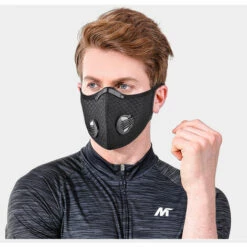 TRIOMPHE TRIP Masque-Anti-poussière Formation Anti-Smog Masque Protecteur Protection Running Contre La Poussière Masques Vélo Filtre De Carbone (Black Hanging Ear,2 Pièce) -Protection des voies respiratoires Soldes 39637306 3