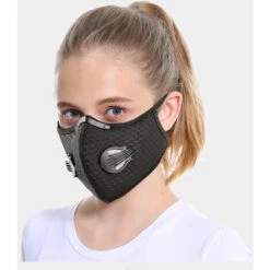 BETTERLIFE Masque-Anti-poussière Formation Anti-Smog Masque Protecteur Protection Running Contre La Poussière Masques Vélo Filtre De Carbone (Black Hanging Ear,2 Pièce) -Protection des voies respiratoires Soldes 39654214 4