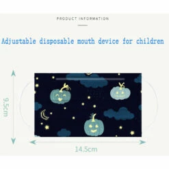 BETTERLIFE Générique 50 PC Masque Tissu Enfant Mignonne Non-tissé 3 Plis Protection Faciale Jetable Halloween Noël Impression Bandeaux Pour Fille Garçon -Protection des voies respiratoires Soldes 39689721 3