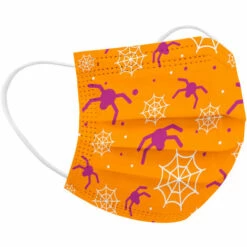 BETTERLIFE Générique 50 PC Masque Tissu Enfant Mignonne Non-tissé 3 Plis Protection Faciale Jetable Halloween Noël Impression Bandeaux Pour Fille Garçon -Protection des voies respiratoires Soldes 39689721 5